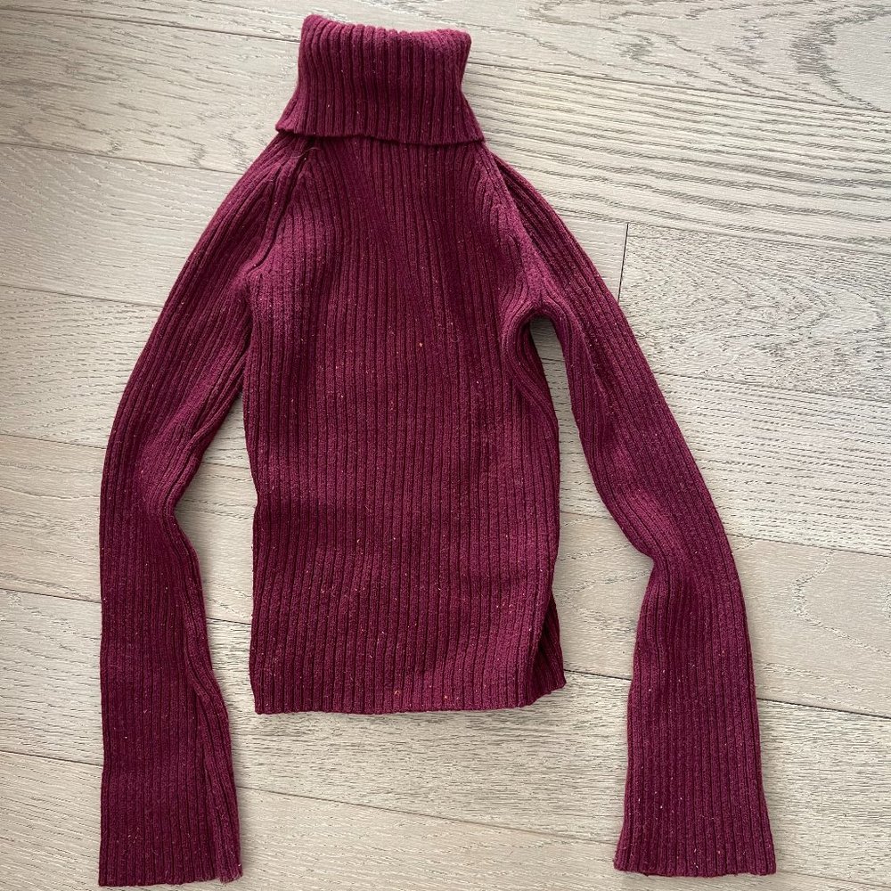 VINTAGE Abercrombie & Fitch stretch SWEATER 70% cotton new rare